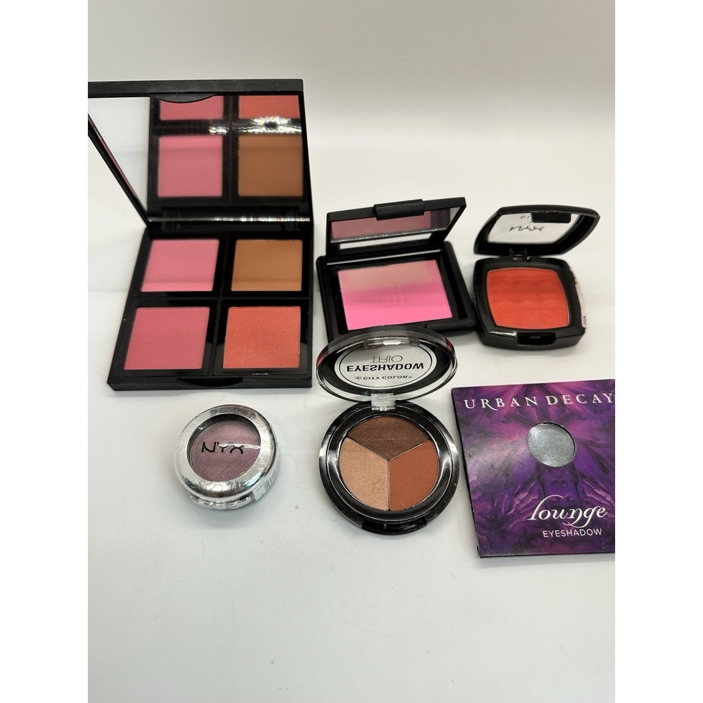 Makeup Lot e.l.f, NYX, Urban Decay, City Color Includes All New Blush, Eyeshadow - Picture 2 of 13